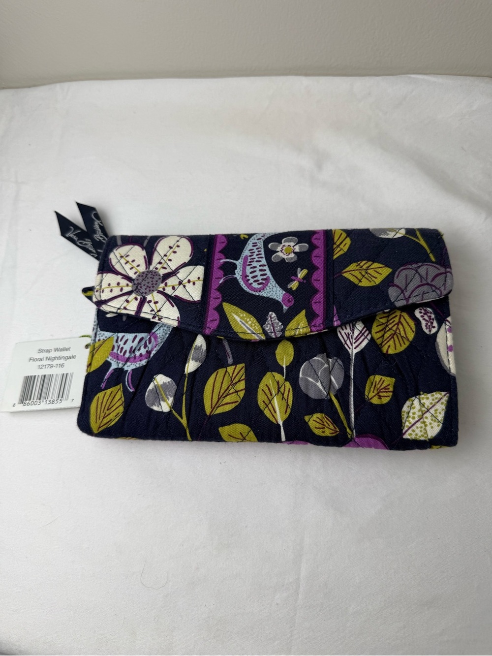 NWT Vera Bradley Floral Nightingale Lightweight Strap Wallet